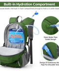 20L Lightweight Hiking Backpack Waterproof Daypack with hydration compartment and ergonomic back panel