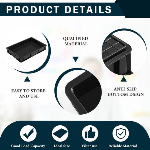 Oil Drain Pan Drip Tray 24 By 15.5 Inch Leak Proof Plastic Catch Pan For Mini Fridges Air Conditioners Machinery And Car