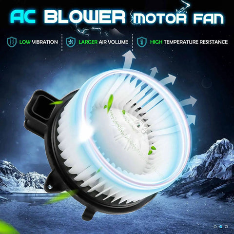 Ford Fusion Lincoln MKZ Mercury Milan HVAC Blower Motor Fan Assembly Replacement For 2010 To 2012 Models with airflow display.