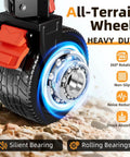Collapsible Wagon Cart With 220L Capacity Ultra Lightweight 15Lb Foldable Garden Cart Heavy Duty 440Lbs All Terrain Silent Wheels close-up
