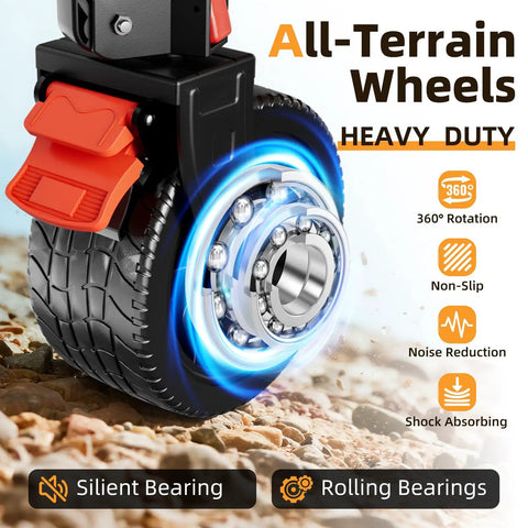 Collapsible Wagon Cart With 220L Capacity Ultra Lightweight 15Lb Foldable Garden Cart Heavy Duty 440Lbs All Terrain Silent Wheels close-up