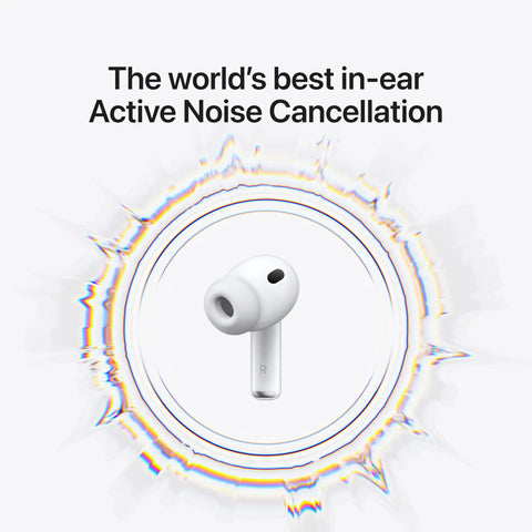 AirPods Pro 3 Wireless Earbuds With Elite Active Noise Cancellation showcased with visual sound wave effect