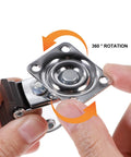 Heavy Duty 1 Inch TPR Swivel Caster Wheels With Threaded Stem For Office Chairs Carts And Furniture Replacement Silent 360 Degree Rotation Ideal For Industrial Equipment And Display Rigs Random Colors, 360° swivel plate