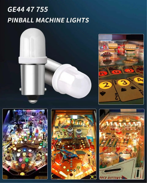 Bayonet LED Bulbs BA9S 6V 6.3V Non Polar DC AC For Pinball Machines And Vintage Electronics Warm White Light Pack Of 15