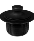 Twist And Close Tub Trim Set With Floating Overflow Faceplate In Matte Black, D94H-62, Includes D331 1-1/2 In NPSM Drain Plug