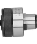 Heavy Duty Adjustable Tapping Collet Chuck Holder With Durable High Speed Steel Construction side view showcasing precise threading capabilities.