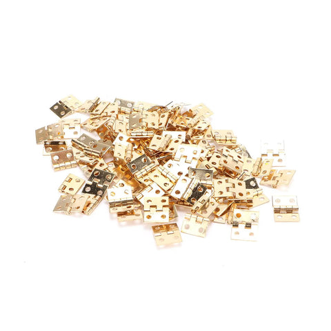 100 Piece Exquisite Mini Retro Metal Hinges Set For DIYers Jewelry Box And Wooden Cabinet Projects With 400 Screws Durable Zinc Alloy Hardware