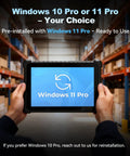 Built Like A Tank 10.1 Inch Rugged Tablet PC With Windows 11 Pro And Intel Core I5 16Gb Ram 128Gb Storage Ip67 Waterproof Screen Reads Clear In Direct Sunlight held in hands in warehouse setting.