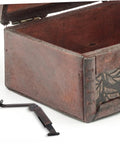 Open wooden box with Storage Bins And Plastic Bins With Easy Install 2 Pack Lid Support Hinges For Cabinets And Chests Soft Close