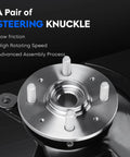 Front Left And Right Steering Knuckle And Wheel Bearing Hub Assembly For Honda Civic 1.7L L4 2003 2004 2005 Replacement