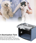 Portable Pet Nebulizer Box For Cats And Dogs With Collapsible Inhalation Chamber featuring durable fabric and transparent top