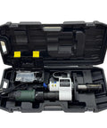 Heavy Hitter Electric Pipe Bevelling Machine Handheld Internal Expander in portable case with accessories for metal chamfering.