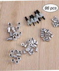 Durable 86 Pc Rivnut Tool Set For Metal Assembly M5 M7 M8 Threaded Inserts Kit Heavy Duty Aluminum Alloy Nut Tool That Slaps, 86 pcs