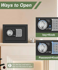 Compact Home Fireproof Safe Box With Digital Lock Mini Money Safe And Coin Safe With Code Wall Or Cabinet Safe