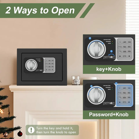Compact Home Fireproof Safe Box With Digital Lock Mini Money Safe And Coin Safe With Code Wall Or Cabinet Safe