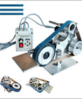 Game Changer 550W Variable Speed Belt Sander With Vfd Panel and Swift Reverse Toggle for Smooth Metal Finishing and Custom Knife Crafting Ships Direct with dual rubber rollers and three premium belts.