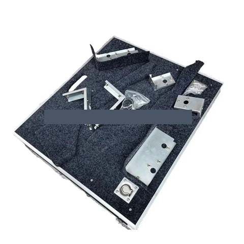 Heavy Duty Tough On The Trail Aluminum Camping Kitchen Drawer Chest And Tool Box For Pickup Truck Bed and Van Ute With Sealed Storage And Smooth Rollers, metal parts on felt.