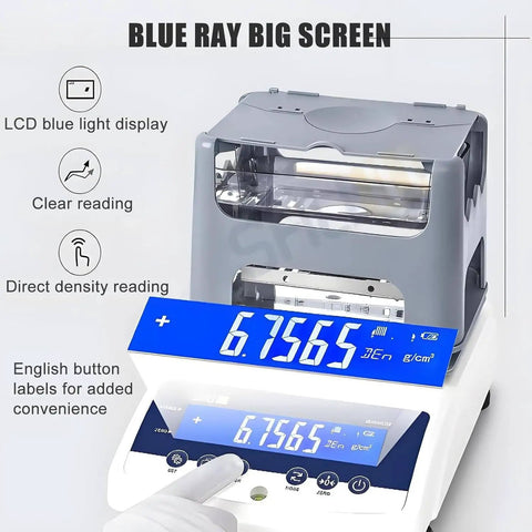 Dead On Digital Gold Purity Tester Machine Heavy Duty Density Scale Built Tough with LCD blue light display and clear readings.
