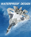 2.4G RC Glider Plane With Self Stabilization for Easy Flying, waterproof design EPP foam fighter aircraft in water splash