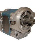 Rugged Replacement Hydraulic Pump For Eaton Nihon Spindle PHB28RA118, heavy duty design with silver and blue finish.
