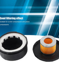 Two Pack Air Compressor Intake Filter Sound Muffler Quieting Kit 3/4 Inch (25mm) Fit 3.1 Inch Diameter Silencing Filter opened