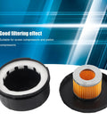 Air Compressor Filter Muffler For Three Quarters Inch Inlet 25 mm Thread 80 mm Diameter Central Pneumatic Compatible Heavy Duty