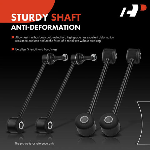 Set Of Four Front And Rear Sway Bar End Links Kit Stabilizer Bar Links For Jeep Grand Cherokee 2005 To 2010 And Commander 2006 To 2010