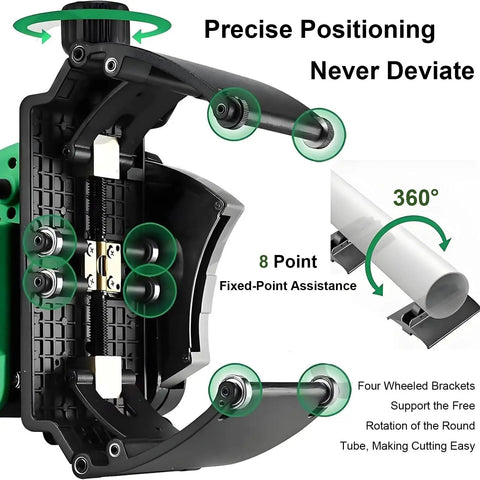 Automatic Pipe Cutting Machine Electric 1000W 1750W High Torque 3200 RPM Pipe Cutter model 400 with precise positioning