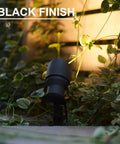 Eight Pack Low Voltage Landscape Lights With 20W Halogen Bulbs Deliver 145 Lumen Warm White Spotlighting For Yards, Pathways, And Outdoor Areas, Includes Metal Stakes And Connectors For Quick DIY Install in black finish