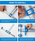 Fast Setup Cabinet Hardware Jig With Punch Locator Drill Guide And Dowelling Template installation steps