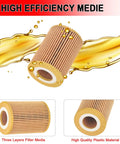 Oil Filter With Drain Gasket That Fits Mercedes Benz Freightliner Jeep Dodge Vehicles High efficiency filter media