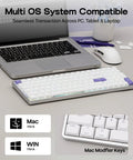 Premium Low Profile Aluminum Mechanical Keyboard With Full Via Programming Hot Swappable Switches Compact One Zero Layout shown beside laptop.