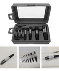 Top Rated 8 Pieces Threaded Screw Extractor Set For Broken Bolt And Nut Removal Fast Stripped Fix Multi Spline Tool Kit For Tough Repairs, 8-piece metal case