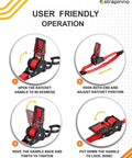 User instructions for retractable ratchet straps for boats and jet skis 1 inch by 2.5 feet heavy duty transom tie downs.