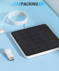 4W Solar Panel Replacement for SoloCam S340 Keeps Your Cam Powered, Upgrades From 2W, IP65 Weatherproof Outdoor Tough, Solar Panel Only Not Including Camera