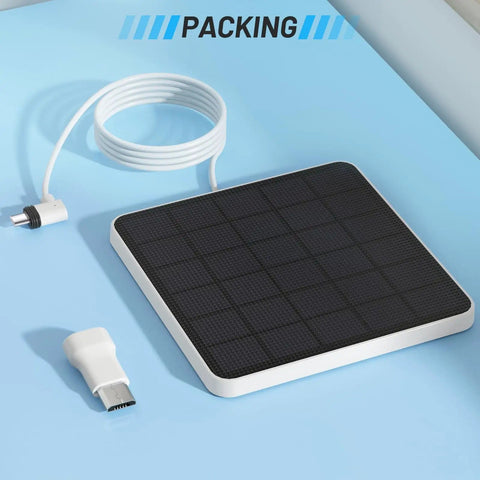 4W Solar Panel Replacement for SoloCam S340 Keeps Your Cam Powered, Upgrades From 2W, IP65 Weatherproof Outdoor Tough, Solar Panel Only Not Including Camera