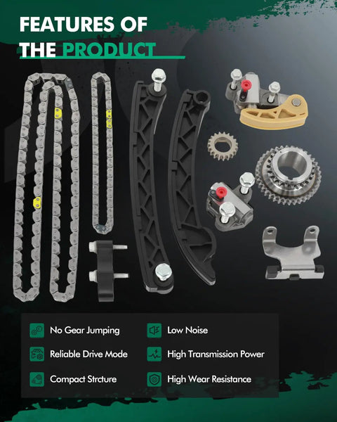 Timing Chain Kit TK348 Fits Buick Regal Cadillac ATS CTS Chevrolet Colorado Malibu Impala GMC Acadia Canyon 2.0L And 2.5L Engines High Quality OE Replacement, components and features