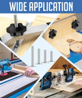 Track Bolts Kit 40 Pieces 1/4-20 For T Slot Tracks Four Lengths 2-1/4 In 1-1/2 In 1-1/4 In 1 In used in woodworking setups