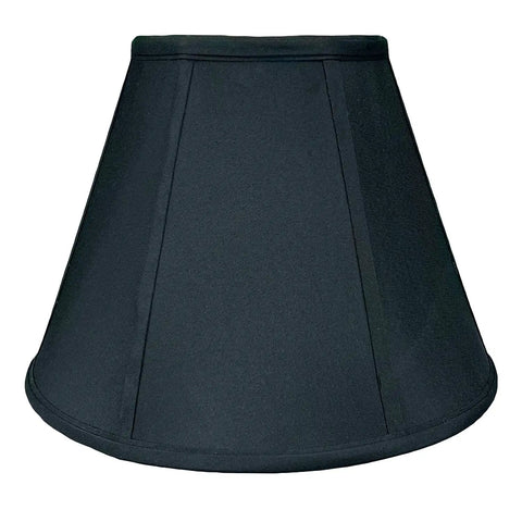 Deep Empire Basic Lamp Shade 6x12x9.25 Black With Gold Dope Look, 2-Pack, Silk-Type Shantung Fabric, Classic Design