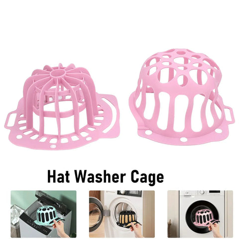 Silicone Hat Washing Cage For Machine Wash, Reusable Cap Washer Bag That Prevents Deformation, Keeps Baseball Caps Looking Sharp