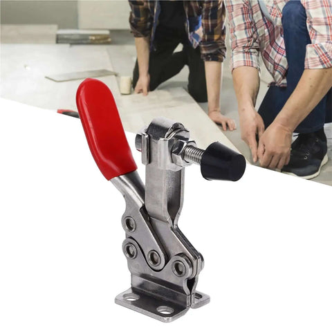 Stainless Steel Toggle Clamp With Quick Release Horizontal Welding Tool Self Locking Mechanism Delivers Rock Solid Grip And Consistent Downward Pressure