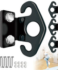 Badass Heavy Duty 4 Pack Resistance Band Wall Anchors For Home Gym Workout showing black steel wall anchor with screws.