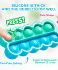 Finger pressing silicone fidget toy with numbers for Ten Frame Math Learning Kit With 24 Ten Frames And 20 Task Cards.