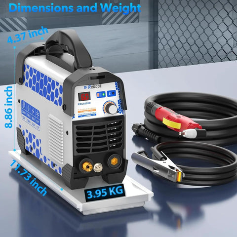 60 Amp Plasma Cutter Dual Voltage 120V 240V With Digital IGBT Inverter Touch Arc Start One Half Inch Clean Cut Five Eighths Inch Severance Upgrade RBC6000D Beast Pro Grade Performance