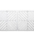White Vented Interlocking Radiator Cover Tiles Set For Home And Office, No Tools Needed, Super Easy Install, textured surface