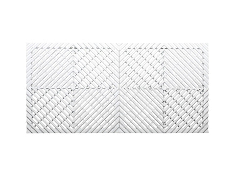 White Vented Interlocking Radiator Cover Tiles Set For Home And Office, No Tools Needed, Super Easy Install, textured surface