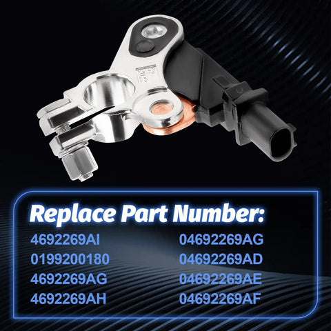 Premium Battery Current Sensor No Sweat Replacement For Dodge Ram Jeep Wrangler Cherokee with heavy-duty connector.