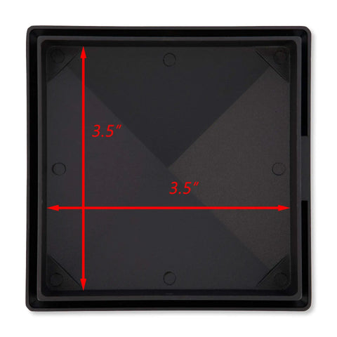 Built Tough Aluminum Pyramid Post Cap For True 3.5-Inch Wood Posts Weather Resistant Black Outdoor Deck And Fence Cover