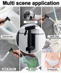 Handheld Toilet Bidet Sprayer Kit With 57 Inch Hose, Adjustable Water Pressure, Gold Finish, Jet Spray Attachment uses