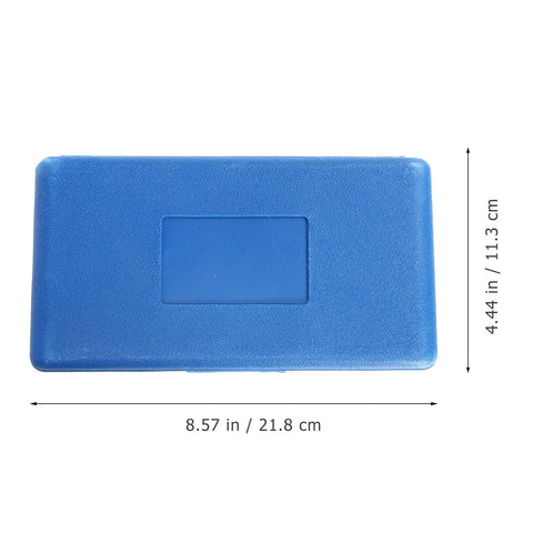 Blue storage case for 34 Piece External Steel Socket Set With Storage Case For Automotive Tools Mechanic Grade Hand Tool Kit.